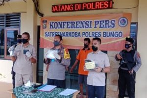 Dua Kurir Sabu Asal Bireuen Ditangkap Polres Bungo