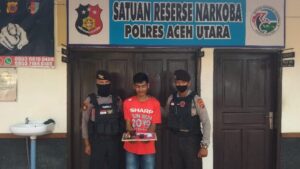 Nekat Antar Sabu Untuk Tahanan Polres Aceh Utara, Pria ini Ditangkap di Penjagaan