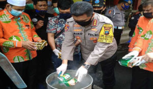 Poltabes Medan “Rebus” 35 Kilogram Sabu Hasil Tangkapan