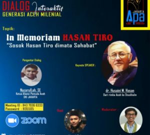 Kenang Sosok Hasan Tiro, Aliansi Pemuda Aceh-Jakarta Gelar Dialog Interaktif