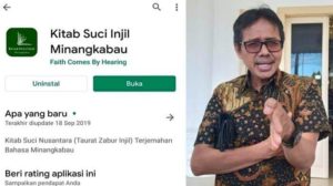 Setelah Kitab Suci Aceh, Kini Muncul Aplikasi Kitab Suci Injil Berbahasa Minang