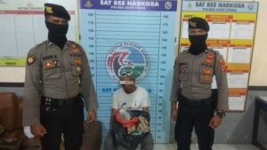 Sakit Jantung Masih Jualan Ganja, Pria 60 tahun Ini Dibawa ke Polres Aceh Utara