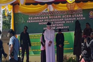 Pelaku Pelecehan Seksual Terhadap Anak Dibawah Umur di Aceh Utara Dicambuk 74 Kali