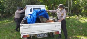 Polisi Aceh Utara Amankan Mobil Pick Up Pencuri Besi Milik PHE-NSB di Semak-semak