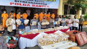 Polisi Tangkap 9 Sindikat Ganja 159 Kg dari Aceh-Jakarta-Bogor