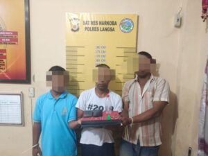 Dua Oknum PNS dan 1 Security Kena ‘OTT’ Satresnarkoba Polres Langsa