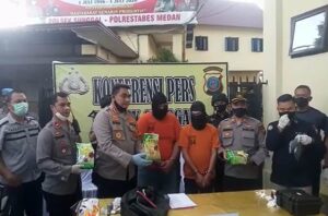 Polisi Medan Gagalkan Peredaran 3 Kilo Sabu Asal Aceh, Dua Tersangka Diciduk