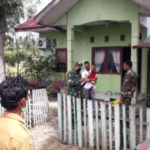 Satu Keluarga Diduga Terpapar Covid19 Dijemput di Asrama Koramil Glp. Tiga Pidie