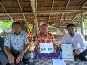 Direktur dan Jubir Eddie Foundation Kunjungi Ismail Aiyub, Maestro Pencipta Logo Kabupaten Bireuen