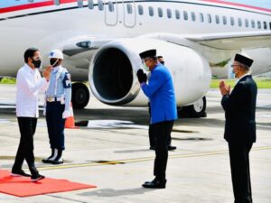 Tiba di Aceh, Jokowi Lansung Menuju Gerbang Tol