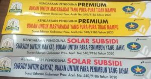 Langgar Peraturan Menteri, Plt Gubernur Aceh Diminta Kaji Ulang Sticker BBM Subsidi