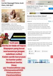 Cut Bul Buat Pengakuan Dirinya ke Polres Aceh Utara untuk Buat SIM