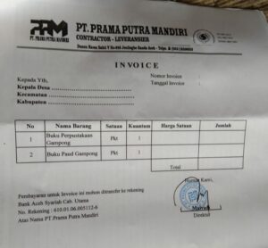 Pengadaan Buku 6 Milyar lebih untuk 609 Desa di Bireuen Berlanjut, Perusahaan Pengadaan Kirimkan Penawaran