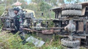 Rem Blong, Truk Pasukan Raider Kecelakaan di Papua, 2 Prajurit Gugur