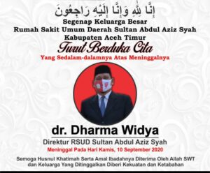 Terpapar Covid19, Direktur RSUD SAAS Peureulak Meninggal Dunia