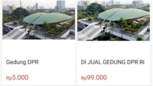 Gedung DPR RI dan Isinya Dijual Murah di Situs Jual Beli Online