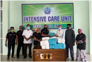 Eddie Foundation dan PT. IRJ Group Salurkan APD Covid19 untuk RSUD Pidie Jaya