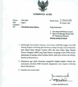 Sedang Digugat 1 Triliun, Plt Gubernur Aceh Cabut Sticker BBM Subsidi