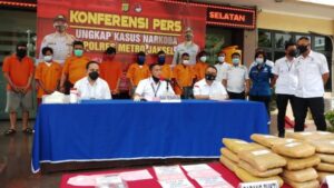 Polres Jaksel Tangkap 25 Pelaku, Sita 37,35 Kg Ganja