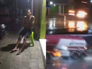 Sakti! Pria Ini Masih Hidup Usai Terlindas Truk Tangki Pertamina, Cuma Luka Lebam