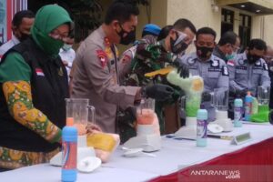 141 Kg Sabu dan Ratusan Pil Ekstasi Dimusnahkan di Mapolda Aceh