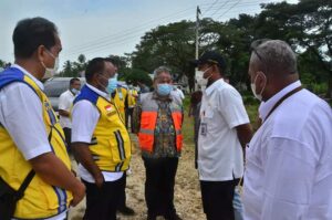 Tinjau Kerusakan Banjir, Wamen PUPR Kunjungi Aceh Timur
