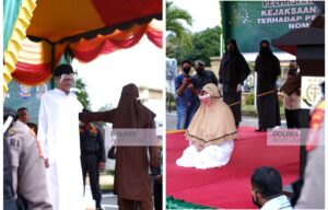 Pasangan Zina di Aceh Utara Dicambuk 200 Kali