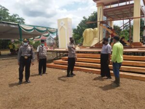 Kesiapan Pengamanan, Kapolsek Sungai Kakap Tinjau Lokasi MTQ