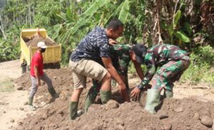 Satgas Pra TMMD 110 Kodim 0111/Bireuen Kebut Pengerjaan Pembukaan Jalan