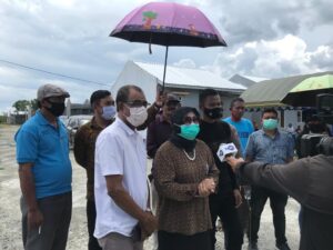 Kunker ke Maluku, Hj. Rizayati Tinjau Pembangunan 1000 unit Rumah TNI/Polri