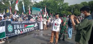 Aliansi Umat Islam Bersatu Kalbar Gelar Aksi Damai Kutuk Kekejaman Israel di Palestina