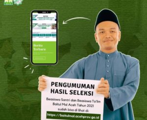 1.643 Santri Aceh Lulus Beasiswa Baitul Mal, Segera Cek Disini!