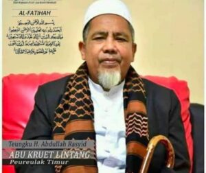 Aceh Berduka, Ulama Kharismatik Abu Kruet Lintang Meninggal Dunia