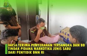 BNN Serahkan 3 Tersangka Kasus Sabu ke Kejari Aceh Utara