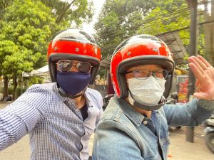 Naik Motor Bareng Ridwan Kamil, AHY: Kang Emil Sesuai Aplikasi Ya!
