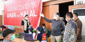 Kabarnya Diperiksa KPK, Sekda bersama Kadishub Pantau Vaksinasi Massal di Banda Aceh