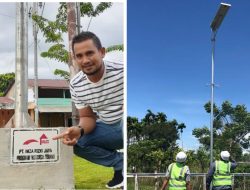 Lampu Tenaga Surya Hibah PT. IRJ Group Terangi Pidie Jaya dan Subulussalam