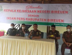 Hari Pertama Tugas, Kajari Bireuen Silaturrahmi dengan Insan Pers