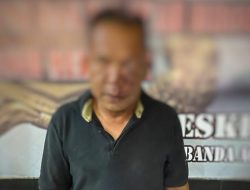 Cabuli Anak Dibawah Umur, Pecatan TNI di Aceh Diringkus Polisi