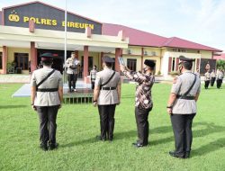 Kapolres Bireuen Pimpin Sertijab Kabag Ops dan Kasat Reskrim