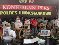 Polres Lhokseumawe Ciduk 22 Pemain Judi Online Chip Higgs Domino