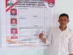 Raih 144 Suara, Mursalin Terpilih jadi Keuchik Lancang Simpang Mamplam