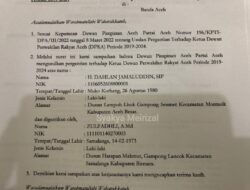 Beredar Surat Pergantian Ketua DPRA, Zulfadhli Gantikan Dahlan Jamaluddin
