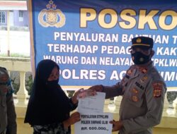 Polsek Simpang Ulim Salurkan BTPKLWN Senilai 600 Ribu