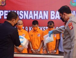 357 Kg Sabu, 206 Ribu Ekstasi dan 19 Ribu Happy Five Dimusnahkan Polda Aceh