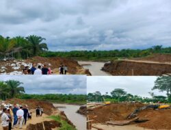 Pekerjaan Lambat, Anggota DPRA Tinjau Proyek Bendungan Krueng Pase