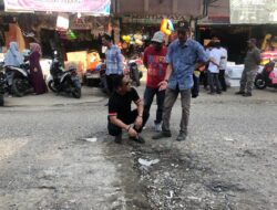 Ketua Fraksi PA Bersama Dinas PUPR Tinjau Jalan di Pusat Kota Panton Labu