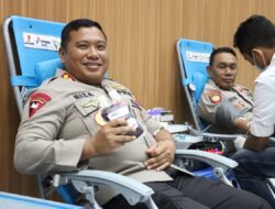 Sambut Hari Bhayangkara ke-76, Polres Aceh Utara Gelar Donor Darah