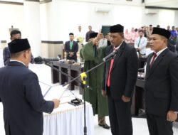 Dua Anggota DPRK Aceh Utara Hasil PAW Dilantik, Pj. Bupati Minta Dukungan