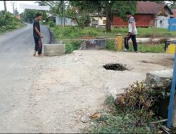Gegara Proyek APBK Aceh Utara, Plat Beton Gampong Tanjong Ara Rusak